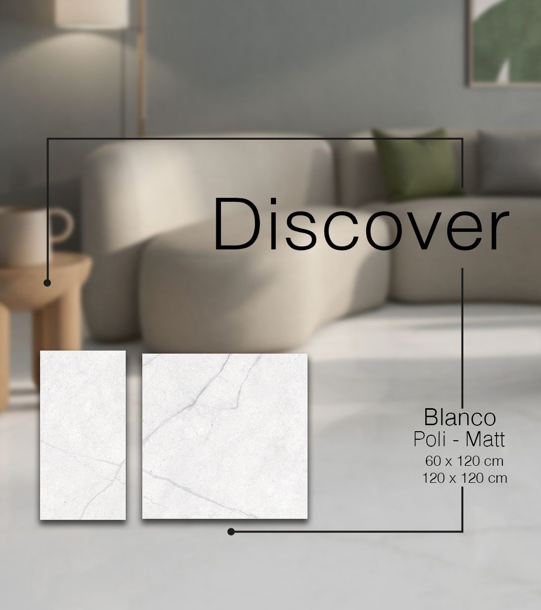 GRES DISCOVER BLANCO POLI-MATT